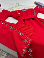 فستان احمر طويل فخم من متجر Alyanksa