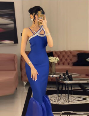 فستان ازرق فخم طويل من متجر Alyanksa
